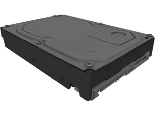 Hitachi 3.5 Inch SATA HDD 3D Model preview