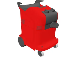 Industrial Vacuum Cleaner 3D Model preview