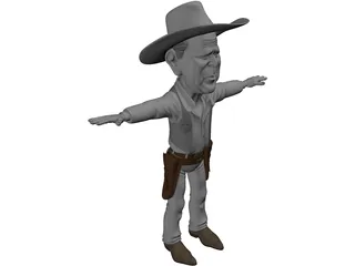 Bush Cartoon 3D Model preview