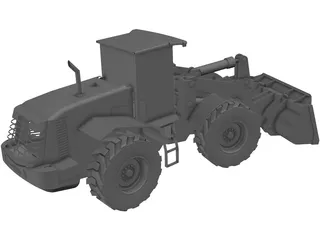 Hitachi Wheeled Loader 3D Model preview