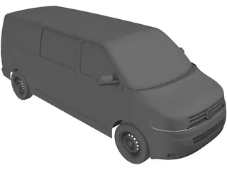 Volkswagen Transporter T5 3D Model preview