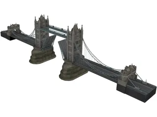 Tower Bridge 3D Model preview