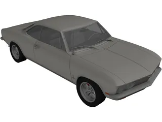 Chevrolet Corvair Monza (1969) 3D Model preview