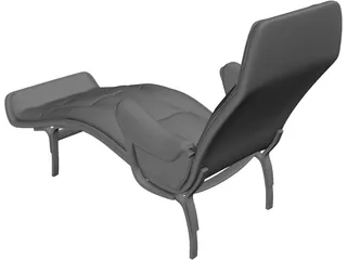 Luxury Chair 3D Model preview