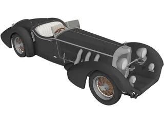 Mercedes-Benz SSK Roadster 3D Model preview