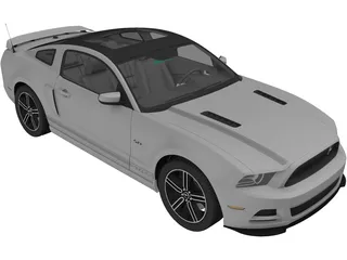 Ford Mustang GT (2013) 3D Model preview