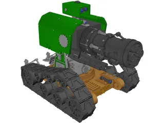 Space Marine Tank 3D Model preview