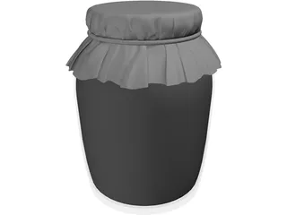 Jam Jar 3D Model preview