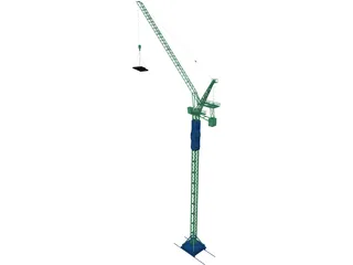 Tower Crane 3D Model preview