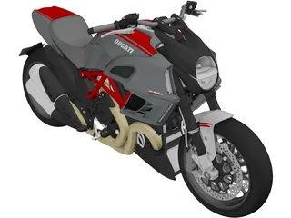 Ducati Diavel (2011) 3D Model preview