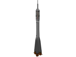 Soyuz Rocket 3D Model preview