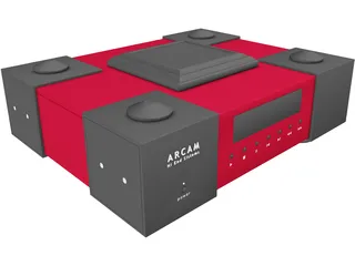 Audio CD Player 3D Model preview