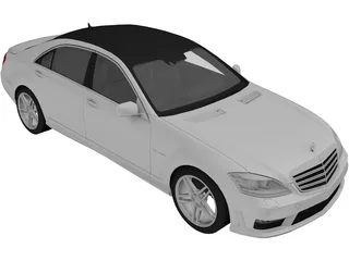 Mercedes-Benz S65 AMG (2012) 3D Model preview