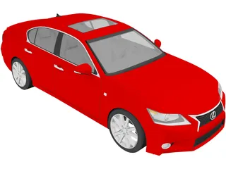 Lexus GS350 (2013) 3D Model preview