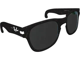 Rayban Sunglasses 3D Model preview