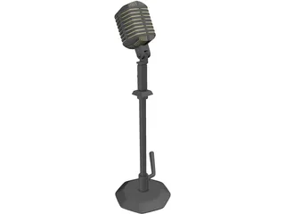 Microfone 3D Model preview