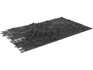 Philadelphia Map 3D Model preview