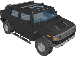 Hummer H2 3D Model preview