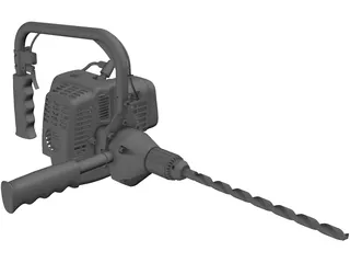 Hand Drill 3D Model preview