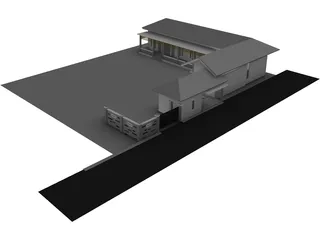 Guest House 3D Model preview