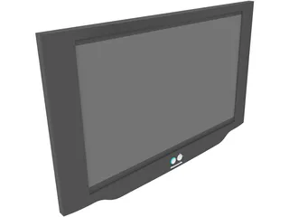 Panasonic Plasma TV 3D Model preview