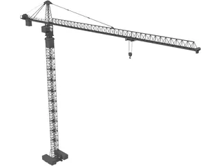 Tower Crane 3D Model preview
