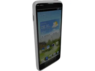 Huawei Ascend Android Phone 3D Model preview