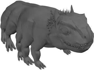 Woola the Barsoomian Calot 3D Model preview