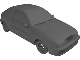 Daewoo Lanos Hatchback (2000) 3D Model preview