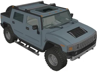 Hummer H2 3D Model preview