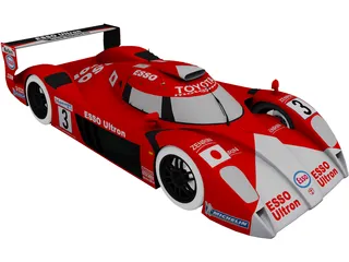 Toyota GT1 TS020 3D Model preview