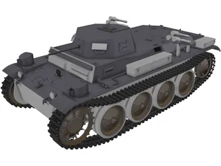 PzKpfw II Flamethrower Flamingo 3D Model preview