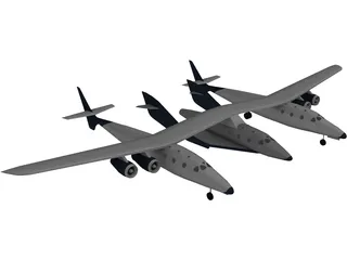 Virgin Galactic 3D Model preview
