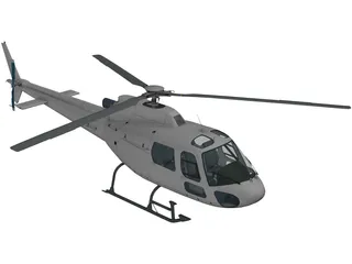 Eurocopter AS-350 Ecureuil 3D Model preview