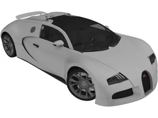 Bugatti Veyron Grand Sport (2010) 3D Model preview