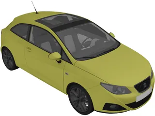 Seat Ibiza (2012) 3D Model preview