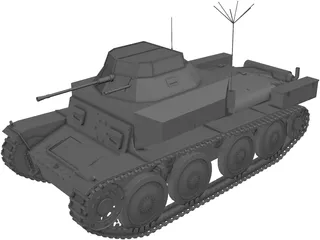 Aufklärungspanzer 38 3D Model preview