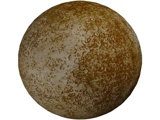 Mercury Planet 3D Model preview