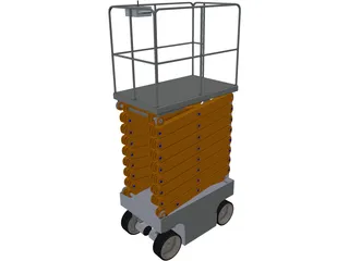 Scissor Lift 3D Model preview