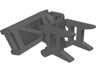 Gimbal Go Pro 3D Model preview