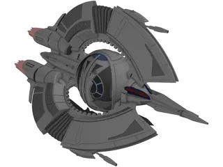 Star Wars Droid Tri-Fighter 3D Model preview