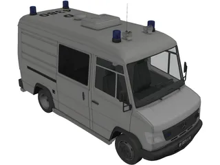 Mercedes-Benz Vario Rettungs 3D Model preview