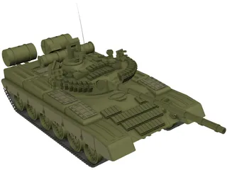 T-80 Russian Tank 3D Model preview