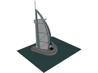 Burj al-Arab 3D Model preview
