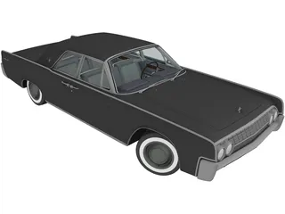 Lincoln Continental Sedan (1962) 3D Model preview