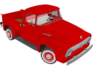 Ford F-100 (1956) 3D Model preview