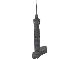 Telecom Tower 3D Model preview