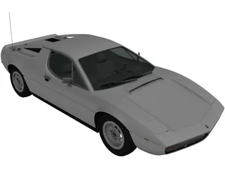 Maserati Merak (1972) 3D Model preview