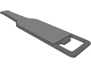 Beer Opener 3D Model preview