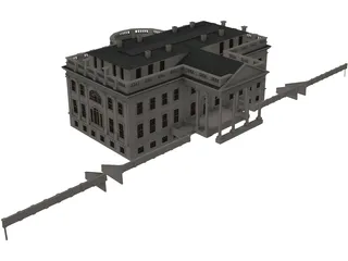 White House 3D Model preview